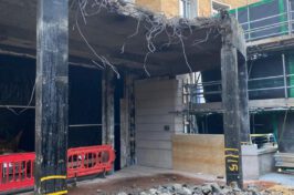 controlled demolition in Knightsbridge